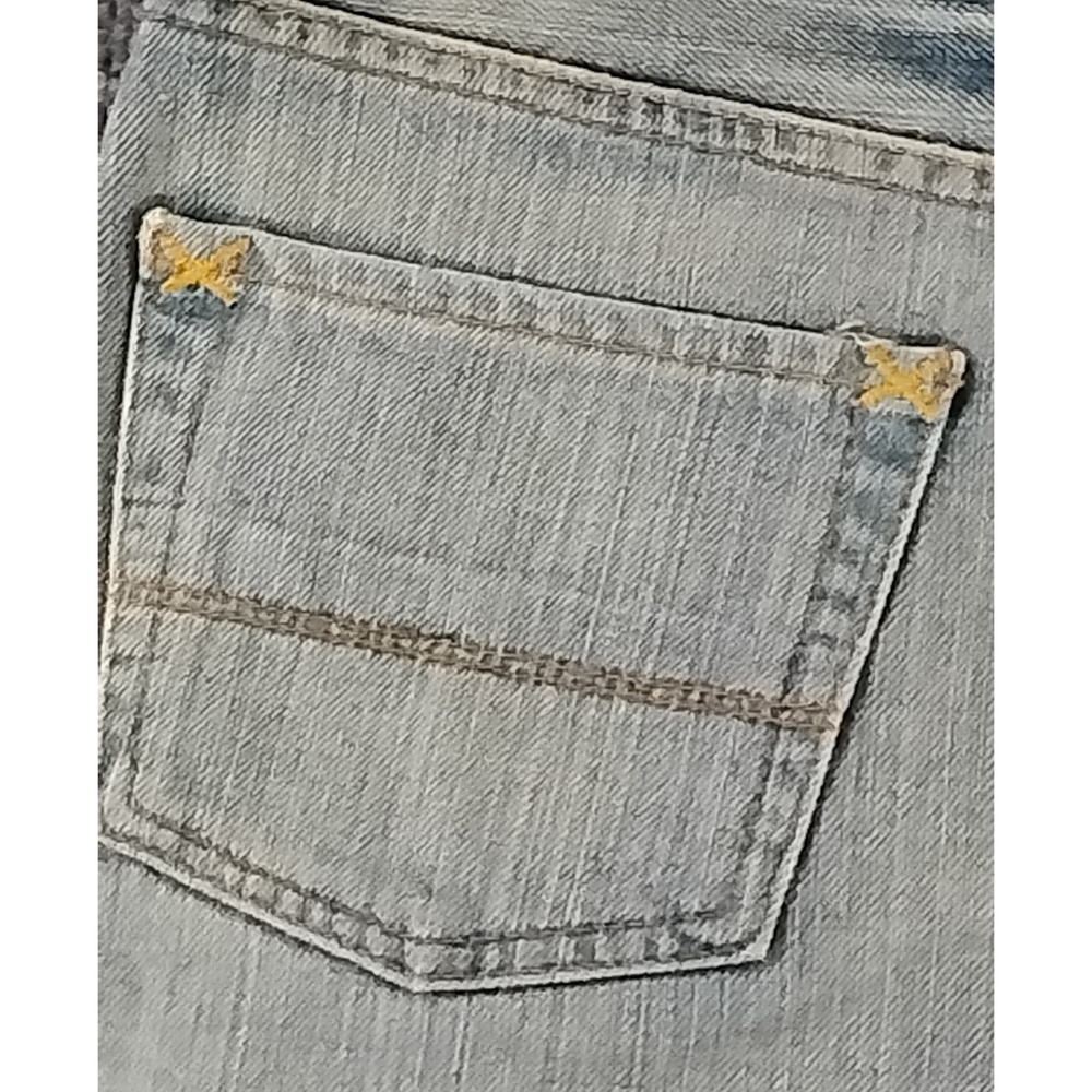 Polo Ralph Lauren Y2K Preppy Gigi Denim Skirt Size 8 Cotton Distressed - Picture 8 of 11